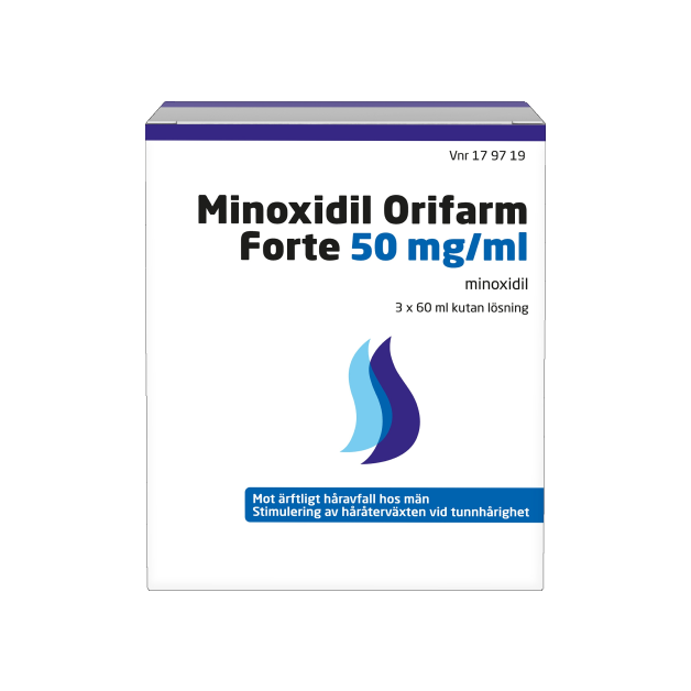Minoxidil Orifarm Forte 3-pack (50 mg/ml)